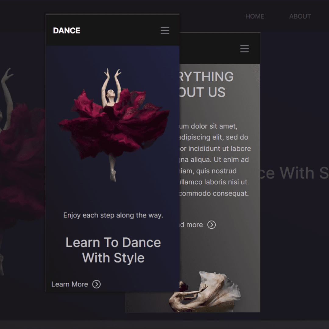 Dynamic Dance Academy Landing Page
