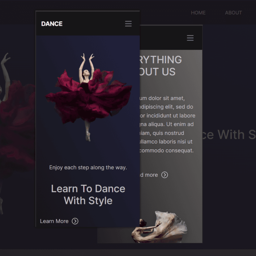 Dynamic Dance Academy Landing Page